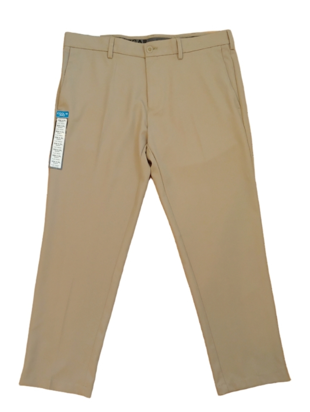 Haggar Cool 18 Pro Slim Fit Men's Khaki Pants 38Wx30L New NWT